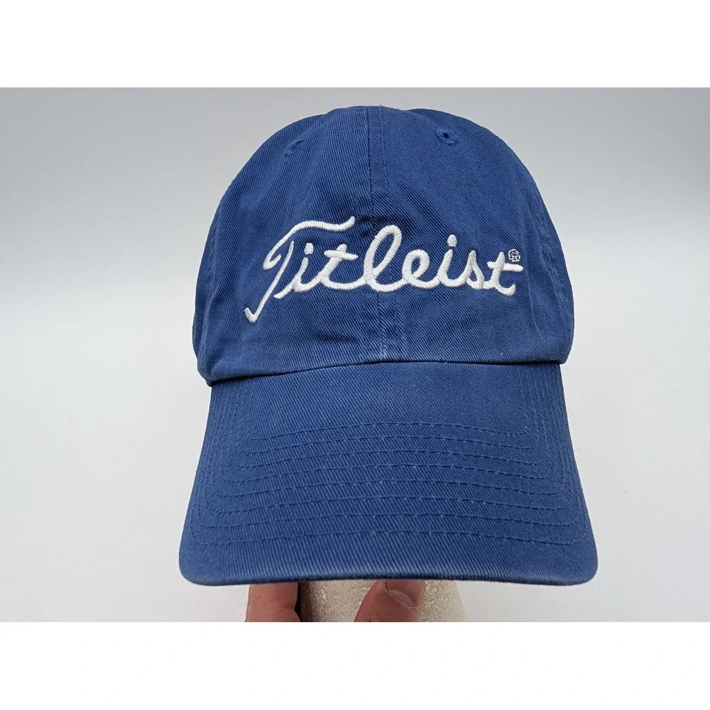 Titleist Golf Hat Blue Cotton Twill Embroidered Logo XL Made in Macau